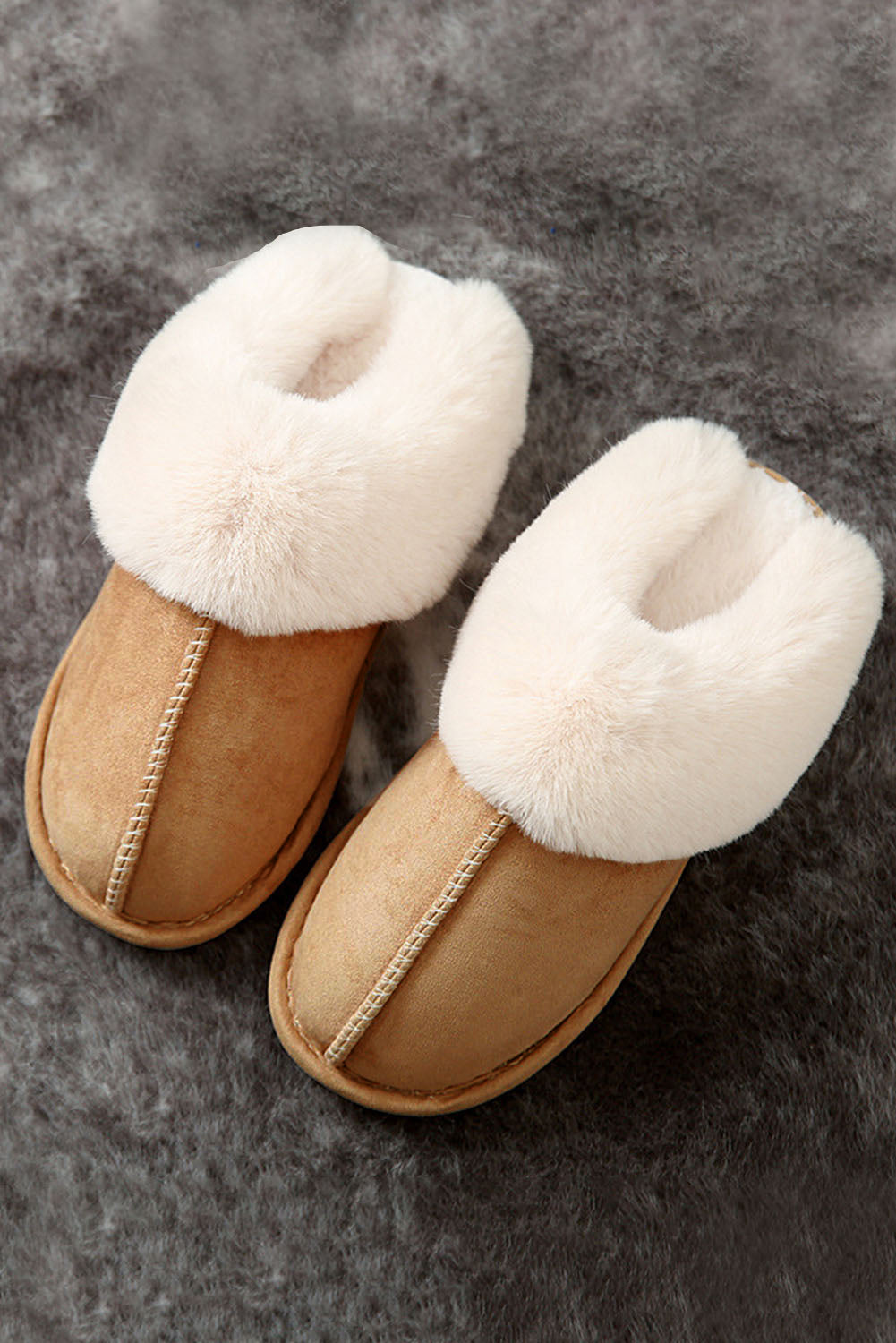 Plush Suede Winter Slippers