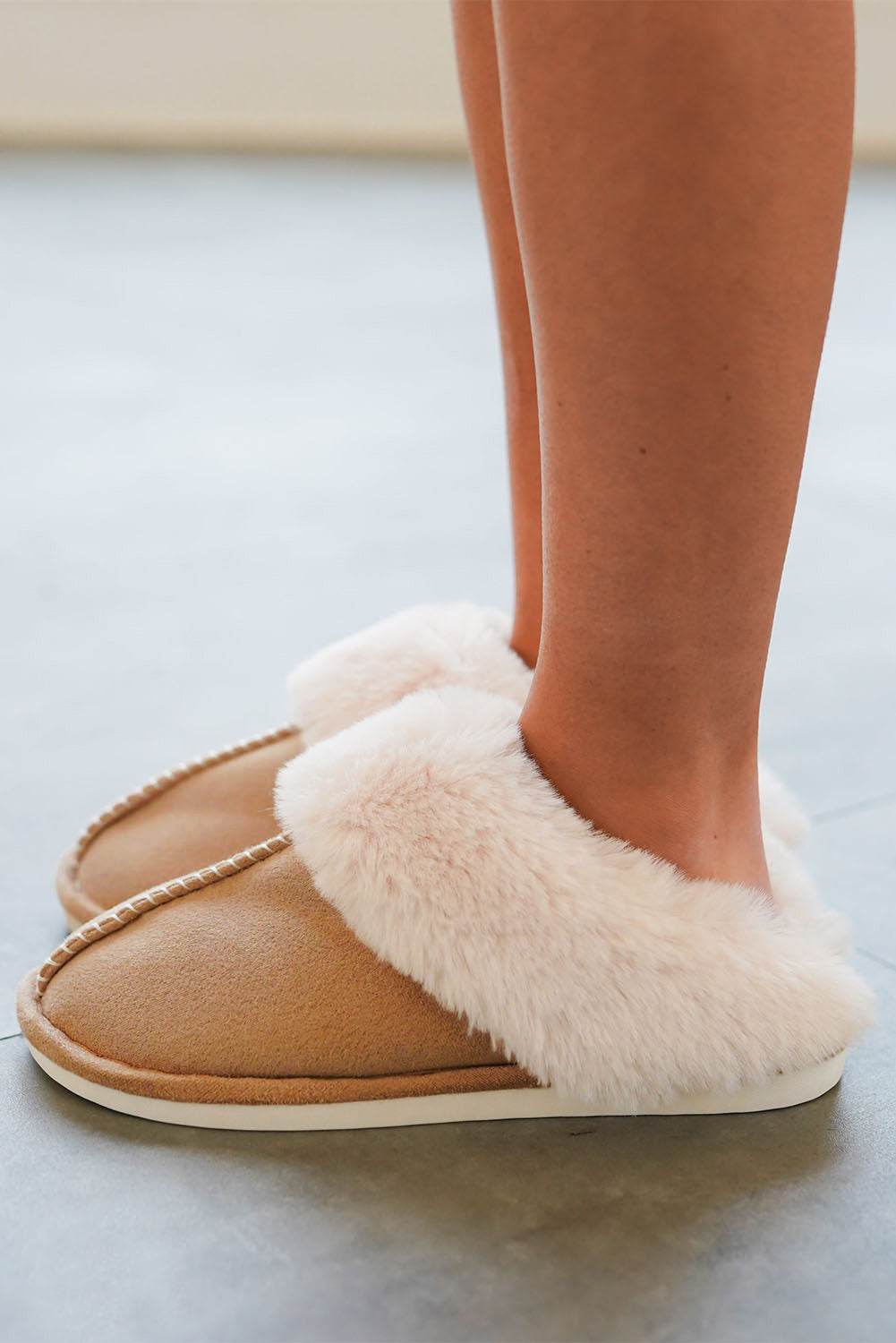 Plush Suede Winter Slippers