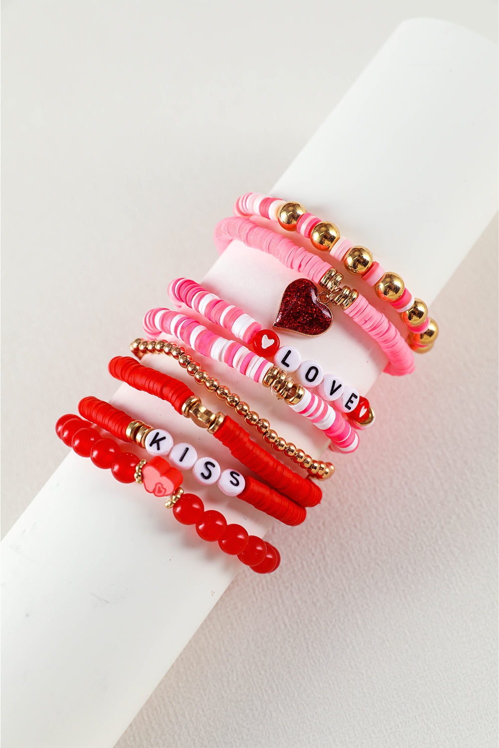 Valentines Beaded Bracelet Set